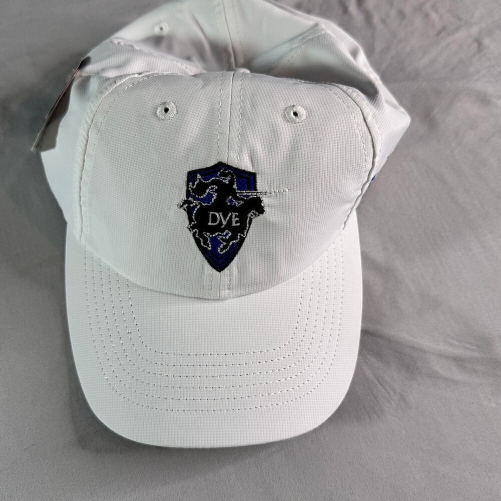 Team Dye Imperial Men's Baseball Cap Hat White Knight Shield Scotchguard NWT